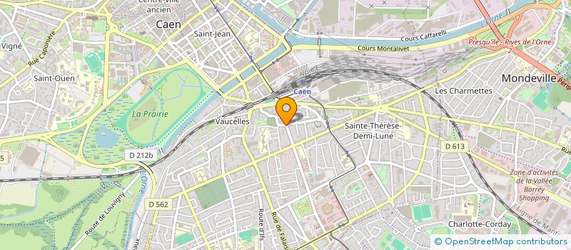 localisation de l'entreprise SCI DU 95 CHEMIN DU RECULEY à CAEN