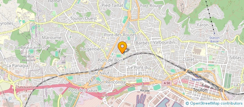 localisation de l'entreprise SCI DU 95 CRAWLER  TOULON