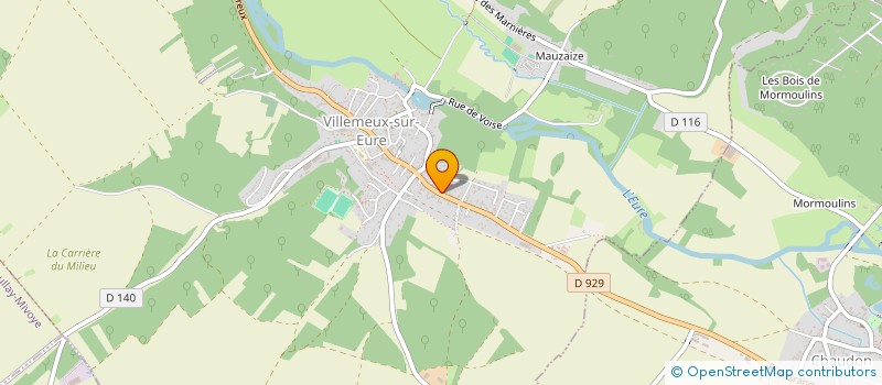 localisation de l'entreprise SCI DU 95 GRANDE RUE A VILLEMEUX à VILLEMEUX-SUR-EURE