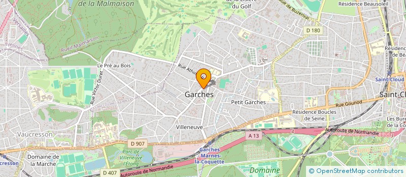 localisation de l'entreprise SCI DU 96 GRANDE RUE à GARCHES