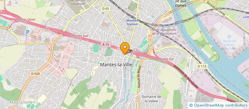 localisation de l'entreprise SCI DU 96 ROUTE DE HOUDAN  MANTES-LA-VILLE