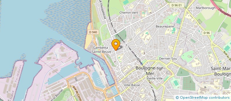 localisation de l'entreprise SCI DU 96 RUE DU CAMP DE DROITE à BOULOGNE-SUR-MER