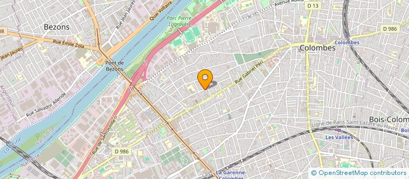 localisation de l'entreprise SCI DU 97-99 RUE HENRI DUNANT à COLOMBES