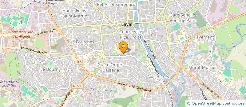 localisation de l'entreprise SCI DU 97 BOULEVARD FELIX GRAT à LAVAL