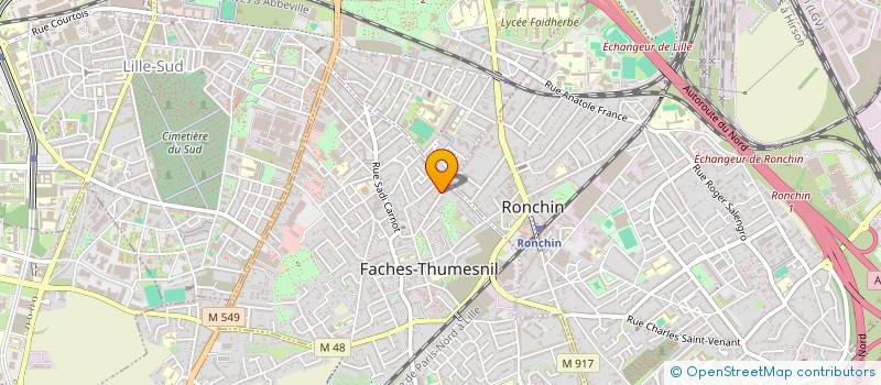 localisation de l'entreprise SCI DU 97 SAINT VENANT  FACHES-THUMESNIL