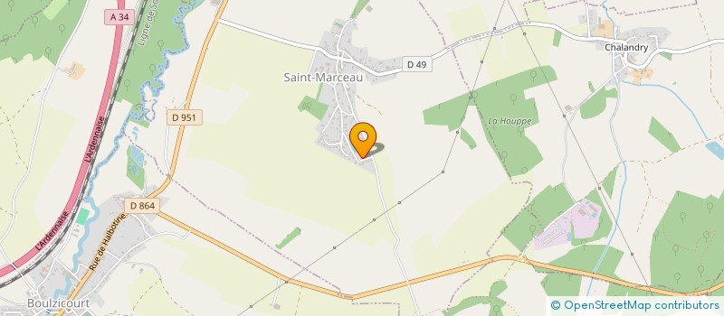 localisation de l'entreprise SCI DU 98-100 DE LA RUE AMBROISE-CROIZAT  SAINT-MARCEAU