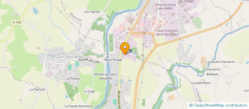 localisation de l'entreprise SCI DU 98 R DU PONT DE MAYENNE  MAYENNE