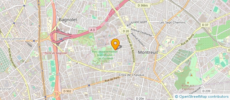 localisation de l'entreprise SCI DU 98 RUE DESIRE PREAUX à MONTREUIL