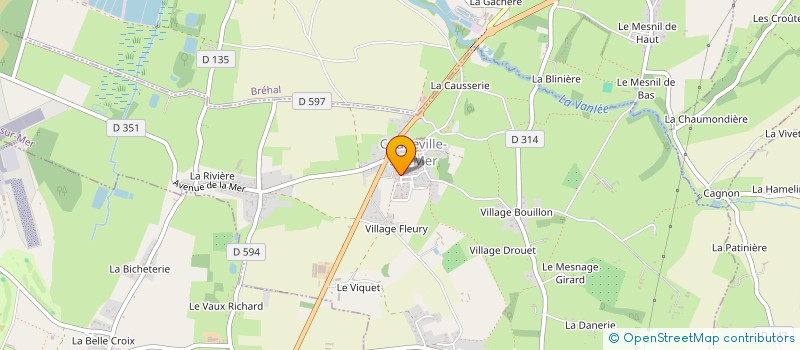 localisation de l'entreprise SCI DU 99 RUE DE VAUGIRARD  BREVILLE-SUR-MER