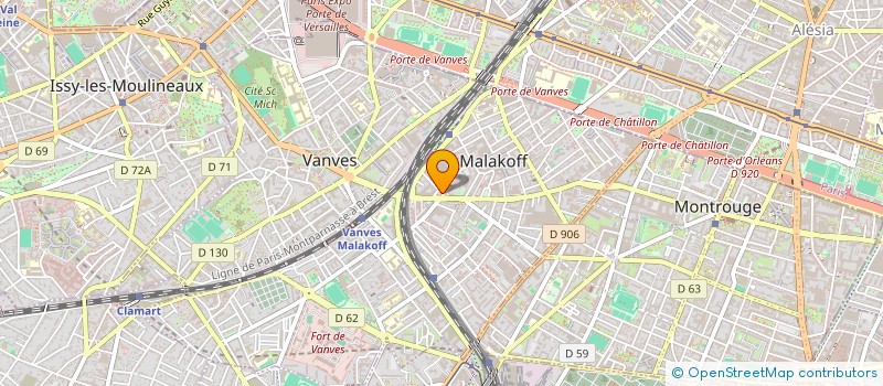 localisation de l'entreprise SCI DU 9TER RUE DE VILPRE  MALAKOFF