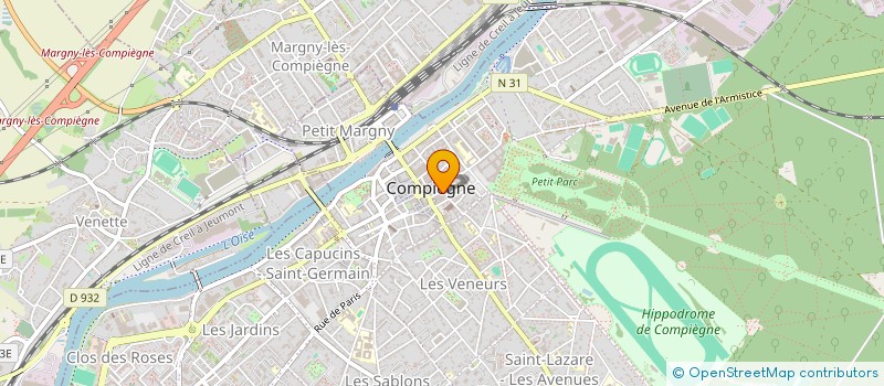 localisation de l'entreprise SCI DU A RUE DE LA SURVEILLANCE  COMPIEGNE