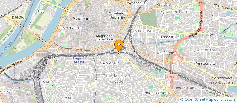 localisation de l'entreprise SCI DU B P R S  AVIGNON