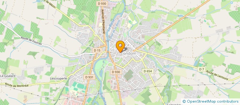 localisation de l'entreprise SCI DU BABOON  CONDOM