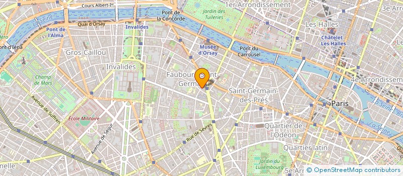 localisation de l'entreprise SCI DU BAC  PARIS