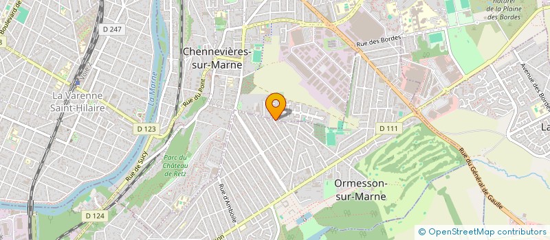 localisation de l'entreprise SCI DU BAC  CHENNEVIERES-SUR-MARNE