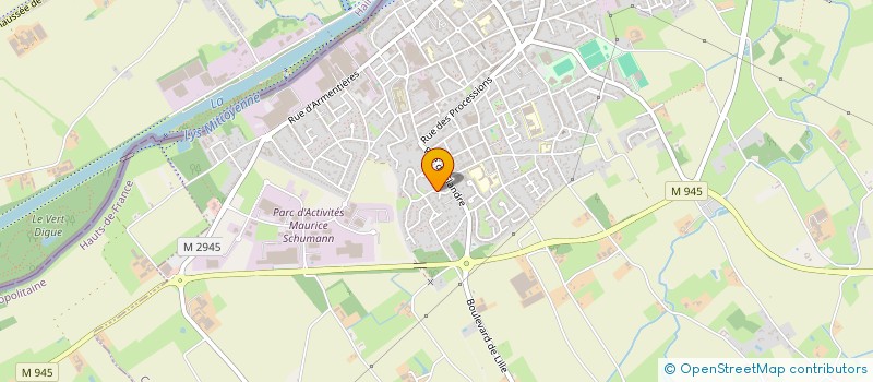 localisation de l'entreprise SCI DU BAC  COMINES