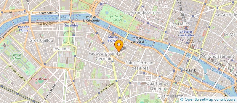 localisation de l'entreprise SCI DU BAC  PARIS