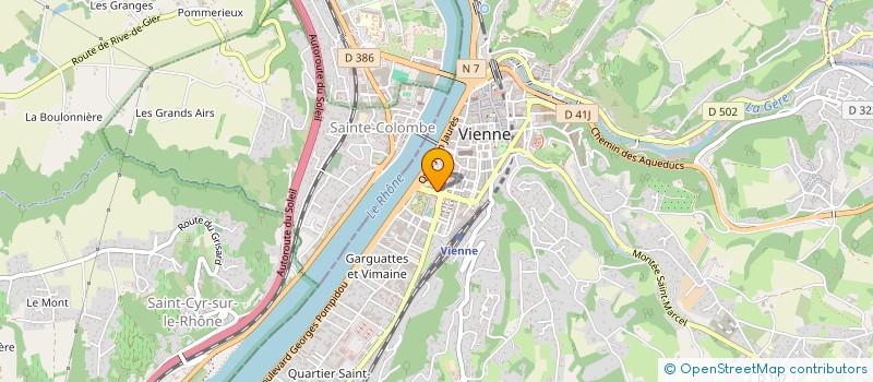 localisation de l'entreprise SCI DU BADOIT  VIENNE