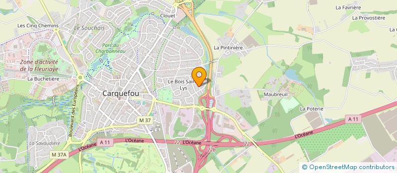 localisation de l'entreprise SCI DU BALLET SOUBZMAIN  CARQUEFOU