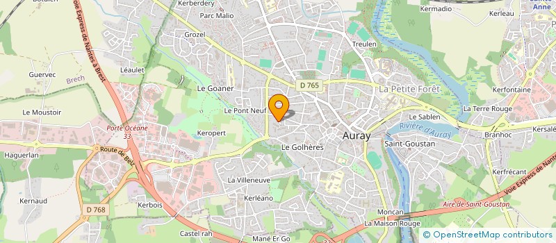 localisation de l'entreprise SCI DU BALLON à AURAY