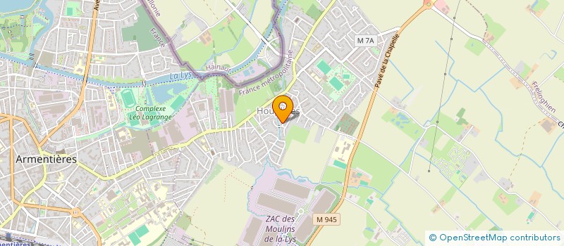 localisation de l'entreprise SCI DU BALLON  HOUPLINES