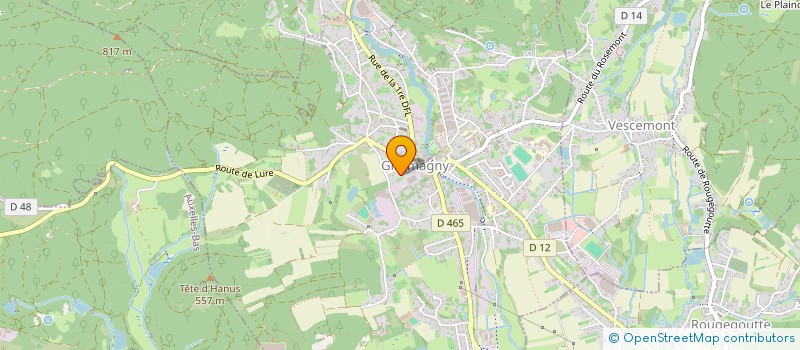 localisation de l'entreprise SCI DU BALLON  GIROMAGNY
