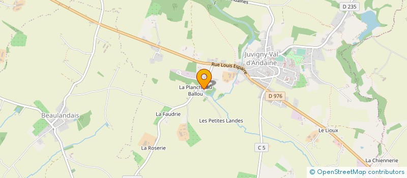 localisation de l'entreprise SCI DU BALLOU à JUVIGNY VAL D'ANDAINE