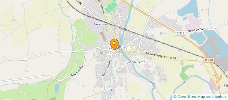 localisation de l'entreprise SCI DU BALLOUAR à SAVERDUN
