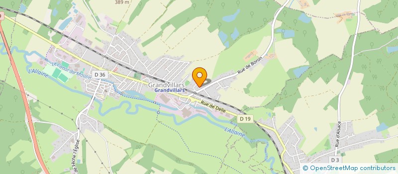 localisation de l'entreprise SCI DU BAMBOIS à GRANDVILLARS