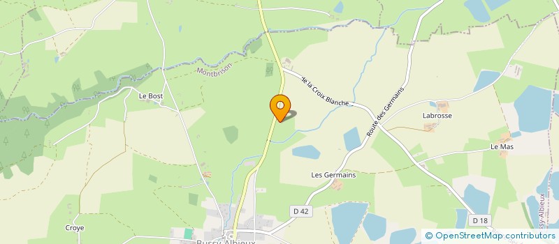 localisation de l'entreprise SCI DU BANCHET  BUSSY-ALBIEUX