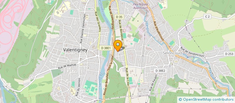 localisation de l'entreprise SCI DU BANNOT  SELONCOURT