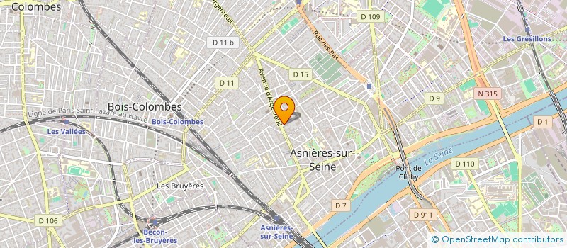 localisation de l'entreprise SCI DU BAOBAB à ASNIERES-SUR-SEINE