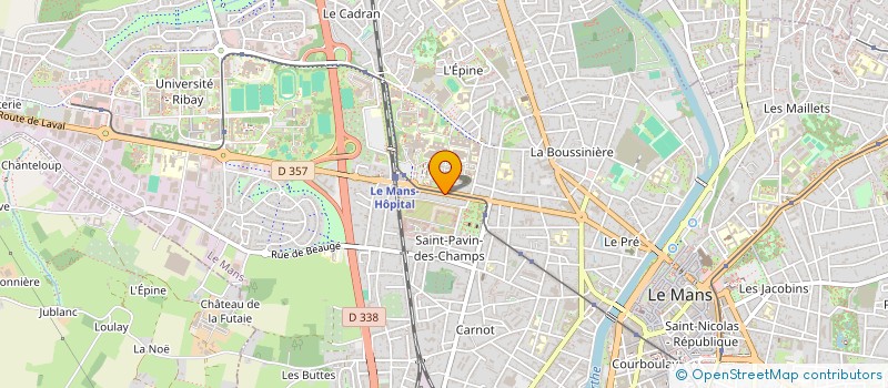 localisation de l'entreprise SCI DU BAR BRASSERIE DES ARCADES  LE MANS