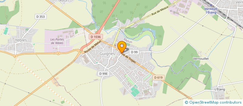 localisation de l'entreprise SCI DU BAR DE L EUROPE  GUIGNES