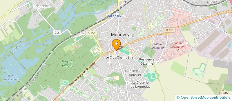localisation de l'entreprise SCI DU BARILLET à MENNECY