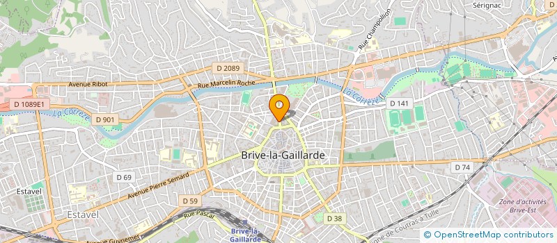 localisation de l'entreprise SCI DU BARON  BRIVE-LA-GAILLARDE