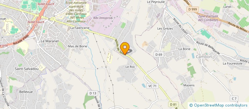 localisation de l'entreprise SCI DU BARON à ALBI
