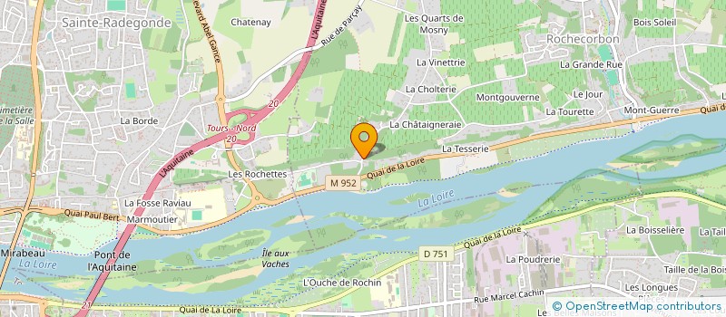 localisation de l'entreprise SCI DU BARREAU VERT à ROCHECORBON