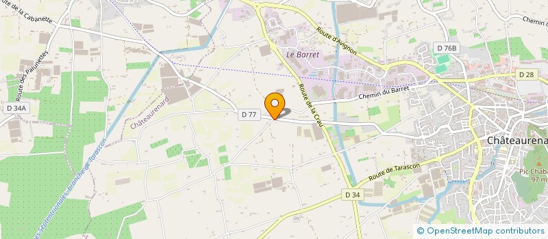 localisation de l'entreprise SCI DU BARRET à CHATEAURENARD