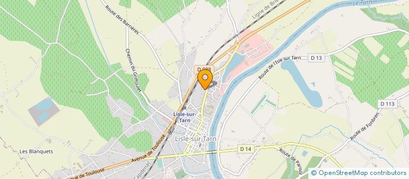 localisation de l'entreprise SCI DU BARRY à LISLE-SUR-TARN