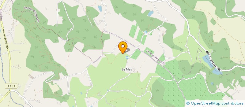 localisation de l'entreprise SCI DU BARRY  AURADOU