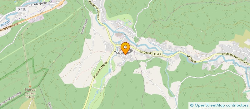 localisation de l'entreprise SCI DU BAS  CORNIMONT