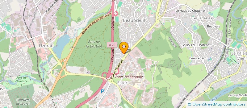 localisation de l'entreprise SCI DU BAS CAILLAUD à LIMOGES