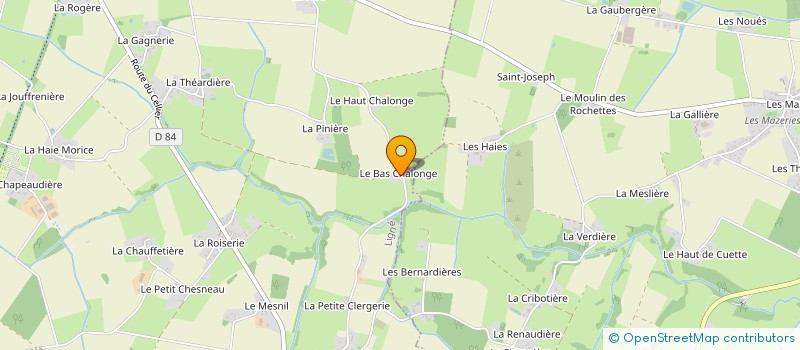 localisation de l'entreprise SCI DU BAS CHALONGE  LIGNE