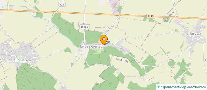 localisation de l'entreprise SCI DU BAS CIERREY  CIERREY
