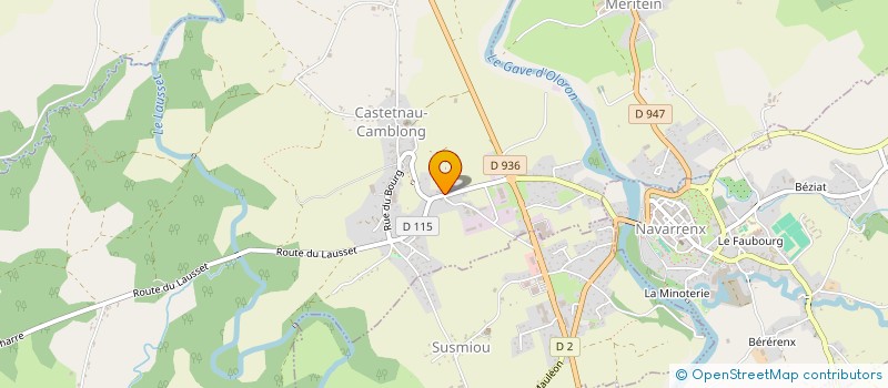 localisation de l'entreprise SCI DU BAS DE BORDES  CASTETNAU-CAMBLONG