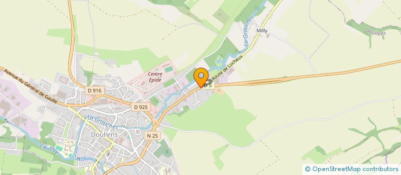 localisation de l'entreprise SCI DU BAS DE LA COTE  DOULLENS