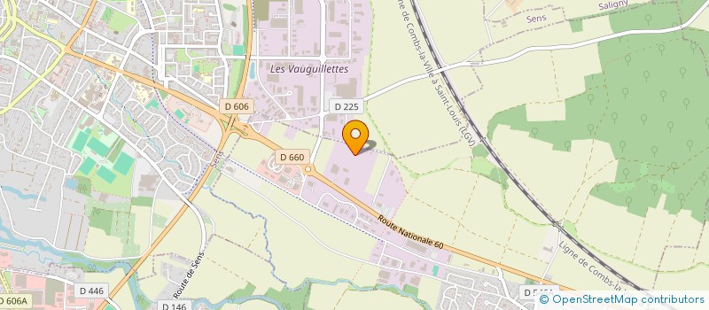 localisation de l'entreprise SCI DU BAS DES GREVES  MALAY-LE-GRAND