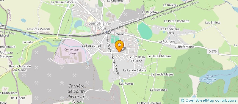 localisation de l'entreprise SCI DU BAS DU MAINE  SAINT-PIERRE-LA-COUR