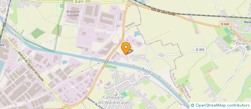 localisation de l'entreprise SCI DU BAS DU SMETZ  CAMPAGNE-LES-WARDRECQUES